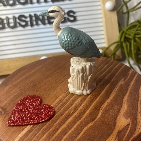 k & m Toys Km International Rubber Heron Bird Animal Toy Wild